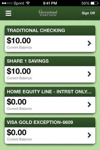 GCU Mobile-Greenwood Credit Union screenshot 2