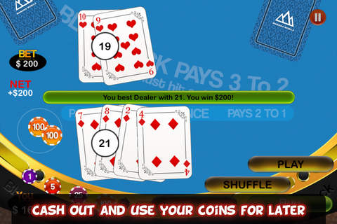 Vegas Blackjack: Real Casino Odds screenshot 4