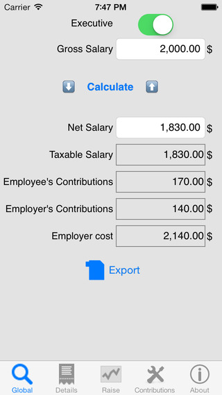 Salary Net Gross Pro evaluate your income