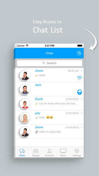 NiftyChat - Simple chat app