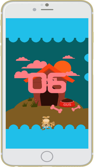 【免費遊戲App】Gus The Jumping Dog-APP點子