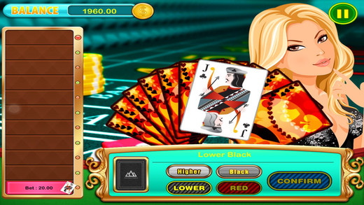 【免費遊戲App】All-in Classic High-Low (Hi-Lo) Cards Games in Xtreme Vegas Gold Fortune Free-APP點子