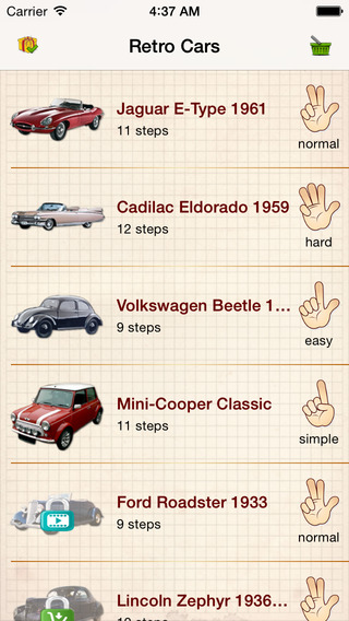 Easy Draw : Old Retro Cars