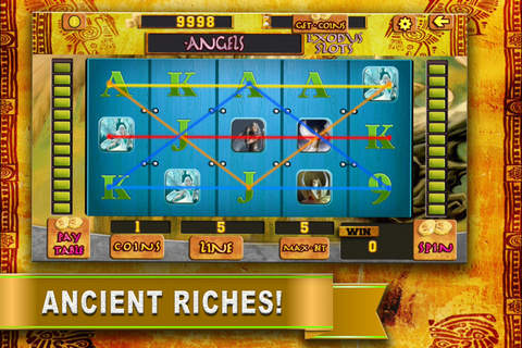 Aaaa! Ancient Exodus Gods and Kings Slots Casino with Progressive Jackpot Pro screenshot 2