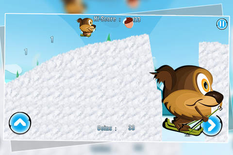 Rovio First Nut Adventure : The Squirrel Snow Glide Race screenshot 3