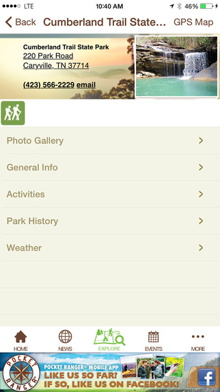 【免費旅遊App】Tennessee State Parks Outdoor Guide- Pocket Ranger®-APP點子