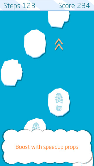 【免費遊戲App】Ice Dash: rush on floating pieces of ice blades to avoid a deadly marine god hazard-APP點子