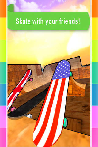 Free 3D Cartoon Skater - Skateboard Ramp Game screenshot 4