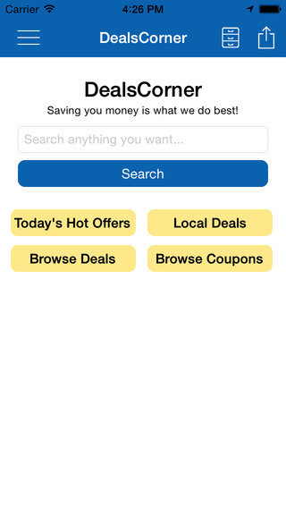 DealsCorner - Deals Coupon Sales Compare Price Barcode Scanner - Best Shopping Online Free