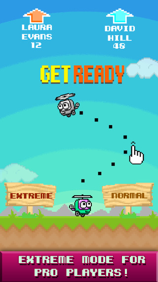 【免費遊戲App】MiniCopters - Pixel Art Swing Fun Action-APP點子