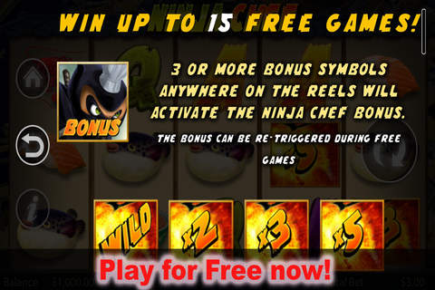 Free Games | Slot Machine Ninja Chef - Casino slot machine games of iSoftBet screenshot 4