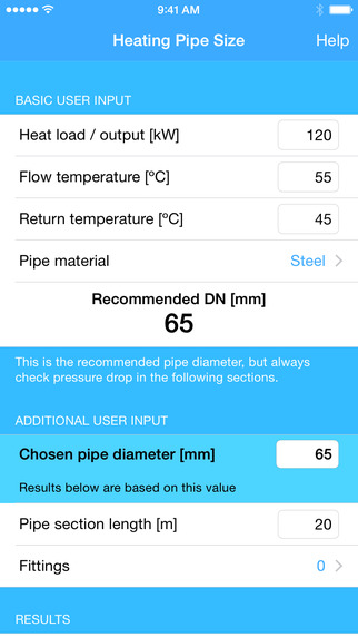 Heating Pipe Size: pipe sizing pressure drop calculation for hydronic heating cooling systems