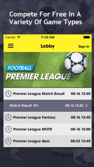 Inplayrs - Premier Fantasy Football Predictor League Game