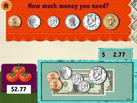 Amazing Coin Math USD :money learning counting game for kids