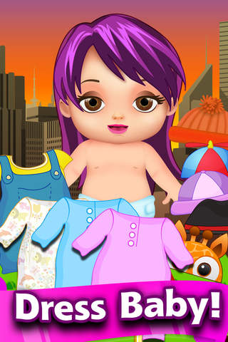 My New-Born Baby Celebrity - Mommys fun girl and pregnancy kids care game free screenshot 4