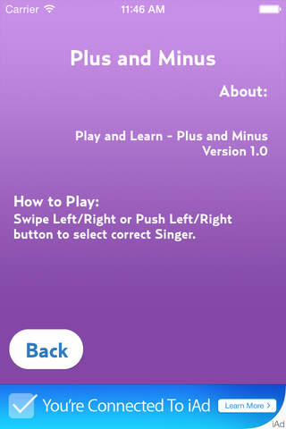 Play and Learn - Plus and Minus screenshot 2