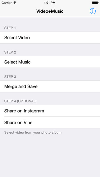 Video+Music - Add Music to Instagram Vine Video - VideoSound