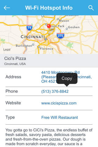 Cincinnati Free Wi-Fi Hotspots screenshot 3