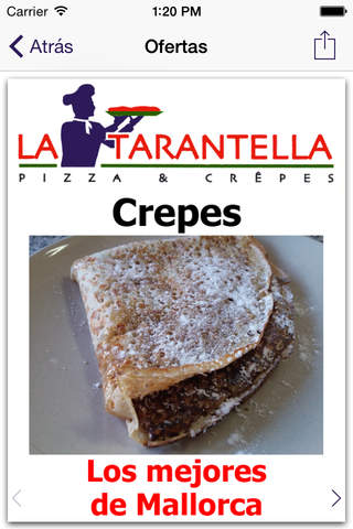 LA TARANTELLA Pizza & Crepes screenshot 2