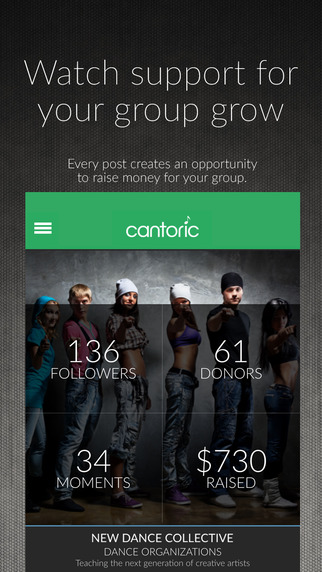 Cantoric: Support your favorite art or music groups