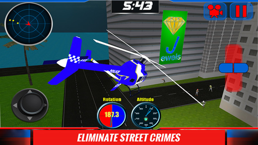 Real City Police Helicopter Simulator 3D