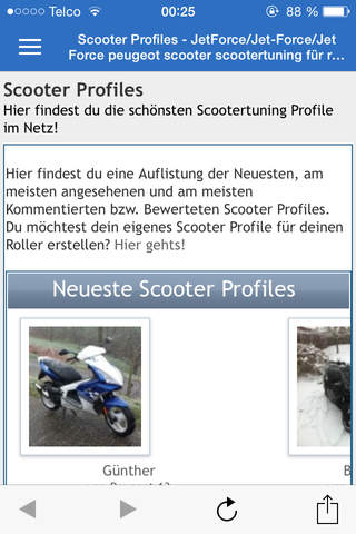 Jet-Force.eu Scootertuning App screenshot 2