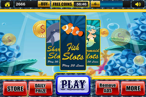 Fun Gold Fish Slots Free Win Las Vegas Bonus Slot Machines & Casino Games screenshot 3