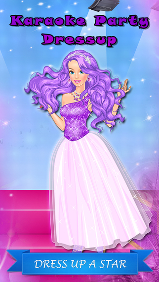 Karaoke Party: Girls Dressup. Dress up a singing star with fashion clothes.