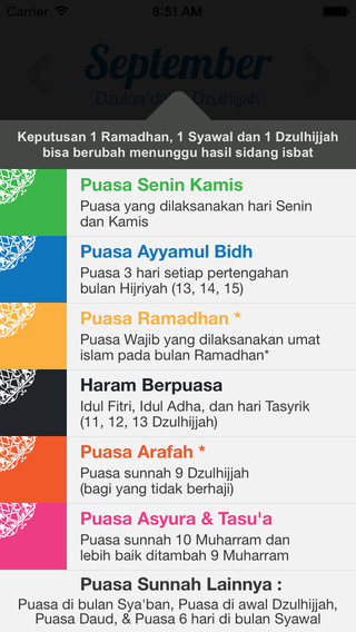 【免費生產應用App】Kalender Puasa 2015-APP點子