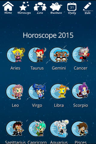 Zodiac Horoscope 2015 screenshot 2