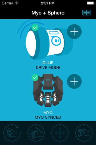 Myo + Sphero screenshot 2