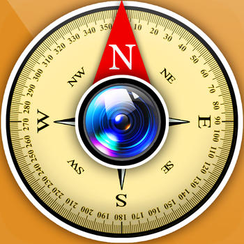 Camera Compass / Photos with Geolocation and Coordinates/ LOGO-APP點子