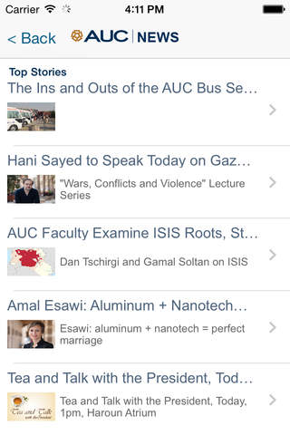 AUC Mobile screenshot 2