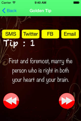 Marriage Tip screenshot 3
