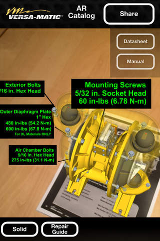 Versa-Matic Pump Augmented Reality Catalog screenshot 3