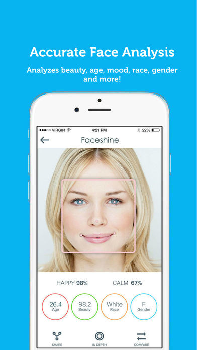 Faceshine - Powerful & Social Face Analysis Screenshot 1