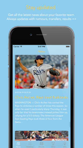 免費下載運動APP|Go Tampa Bay Baseball! — News, rumors, games, results & stats! app開箱文|APP開箱王