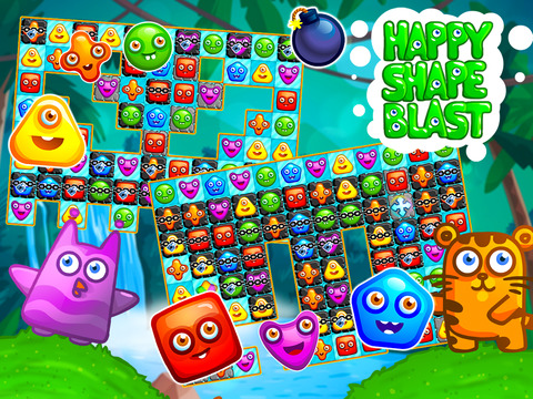 【免費遊戲App】Happy Shape Blast - Pleasant Match 3 Puzzle Mania-APP點子