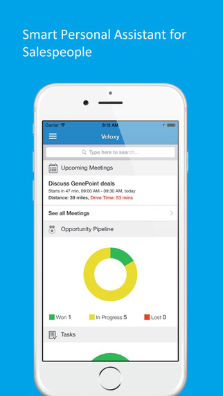 Veloxy - An intelligent mobile CRM for Salesforce and Salesforce1