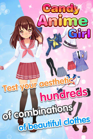 Candy Anime Girl - Cute Dress Up screenshot 2