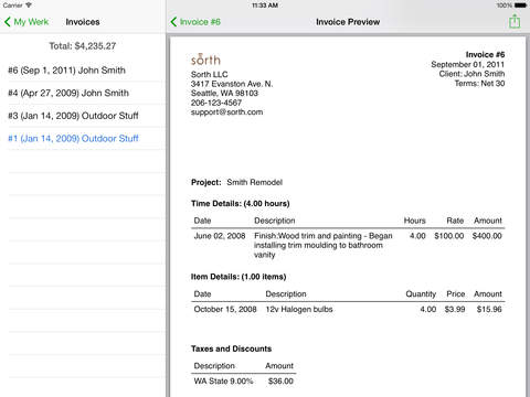 【免費商業App】Timewerks: Mobile Billing with PDF Invoice - Lite-APP點子