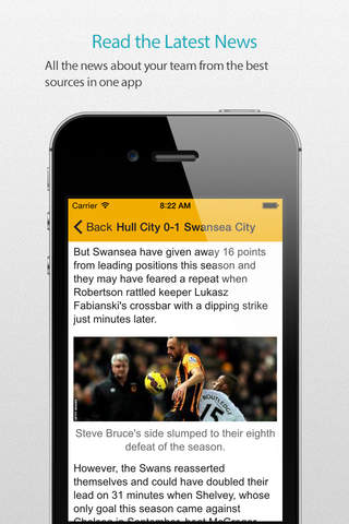 Hull Football Alarm Pro — News, live commentary, standings and more for your team! screenshot 3