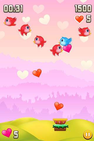 A Winged-Heart Catch - Love Bird Tiny Battle Free screenshot 2