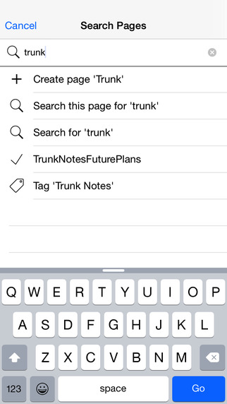 【免費生產應用App】Trunk Notes Personal Wiki-APP點子