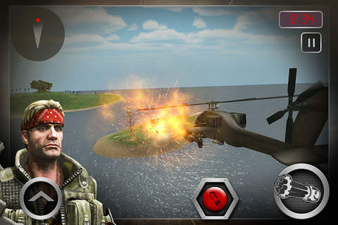 Navy Helicopter Gunship War - Airplanne Simulation and Shooting Game screenshot 2
