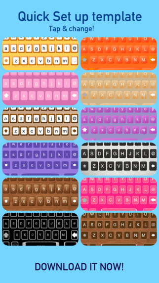 DIY Keyboard PRO - Design keyboard with cool Fonts colorful background Texture Themes