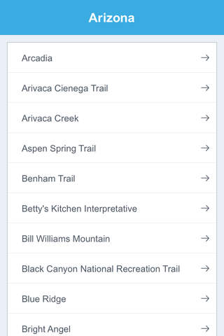 Arizona National Recreation Trails screenshot 2