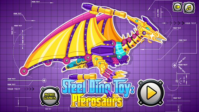 Steel Dino Toy：Pterosaurs