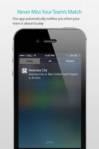 Swansea Football Alarm — News, live commentary, standings and more for your team! screenshot 2