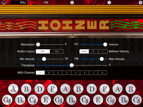 Hohner MIDI Melodeon - CoreMIDI Button Accordion Control Surface